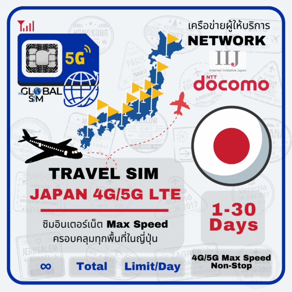 Japan IIJ & Docomo SIM Card